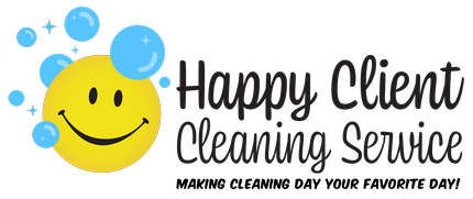 Happy Client Cleaning Service Logo